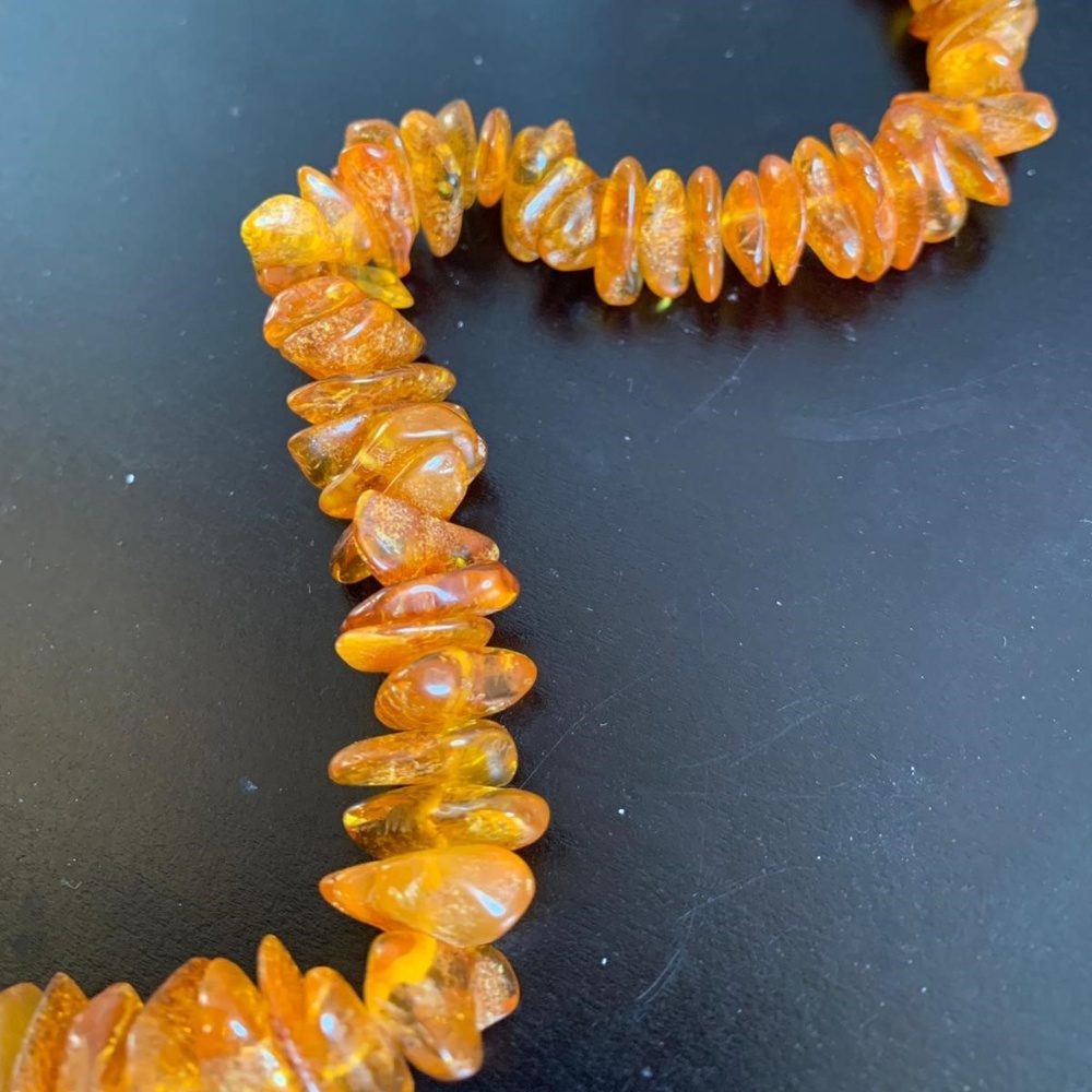 Amber Gem Stones Necklace